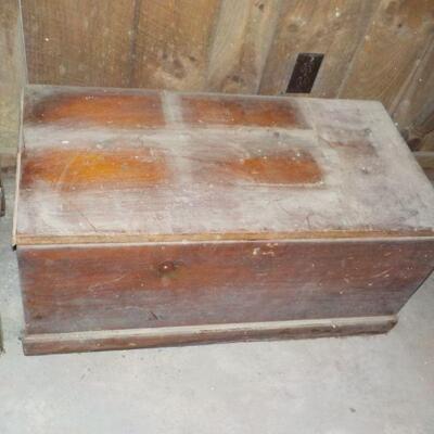 Heavy Vintage wood chest. 