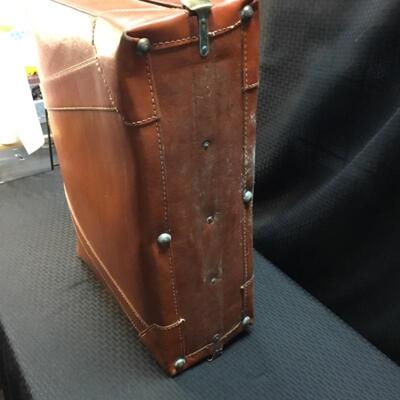Vintage Maximilian Brown Leather Suitcase