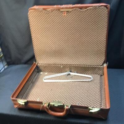 Vintage Maximilian Brown Leather Suitcase