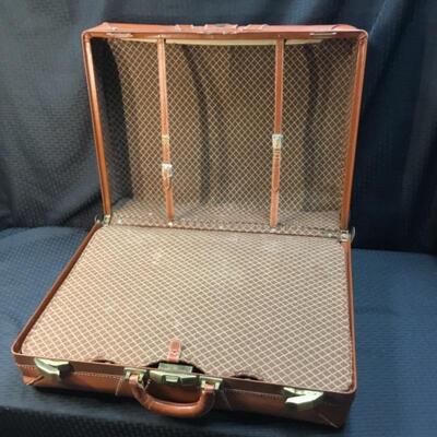 Vintage Maximilian Brown Leather Suitcase