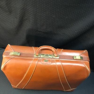 Vintage Maximilian Brown Leather Suitcase