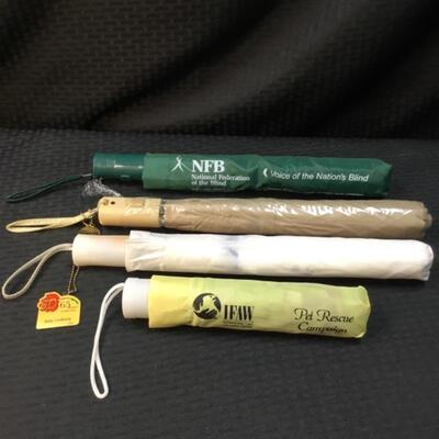 Lot of 4 Promotional Umbrellas