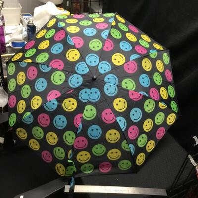 Smiley Face Graphic Umbrella