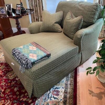 Sherrill chaise in custom fabric