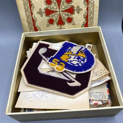 Keepsake Box with Military Letters and Mementos