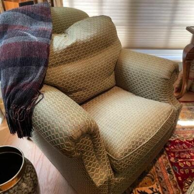 Sherrill chair with matching ottoman