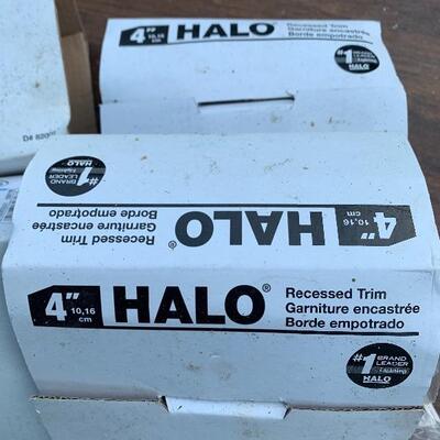 4 Inch Halo Can Light Trim (lot of 5)