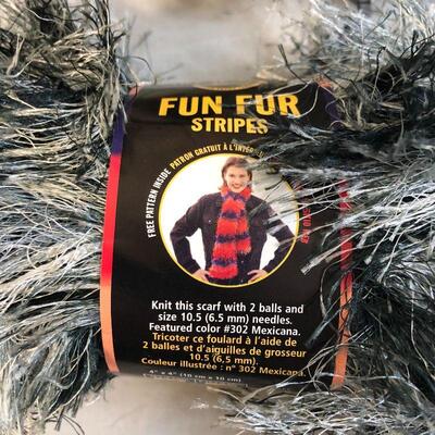 Lion Brand Yarn Fun Fur Stripes