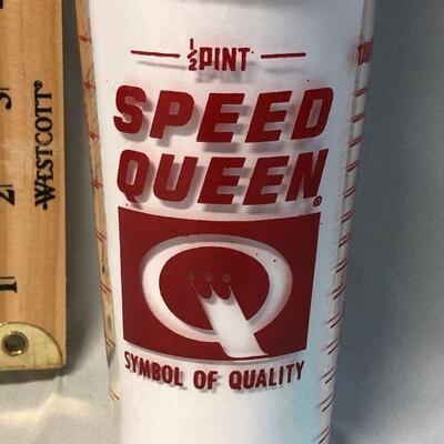 Speed Queen Promotional Measuring Glass
