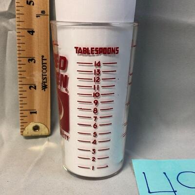Speed Queen Promotional Measuring Glass