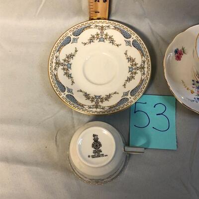 Royal Doulton and Regency Cups and Saucers