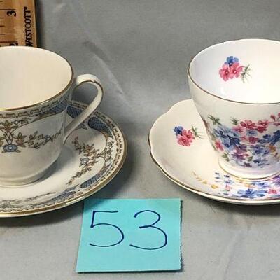 Royal Doulton and Regency Cups and Saucers