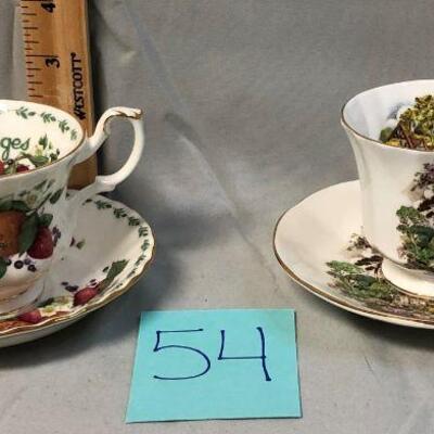 Royal Albert and Elizabethan Cups and Saucers