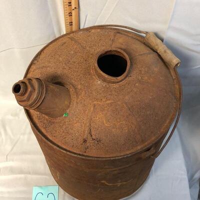 Vintage 5 Gallon Metal Gas Can