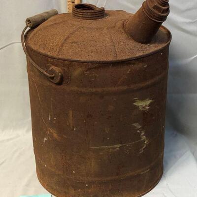 Vintage 5 Gallon Metal Gas Can