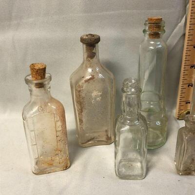 Mixed Small Glass Bottles Lot
