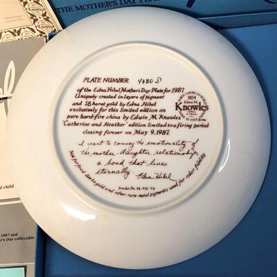 Knowles Mother and Child Collectible Plate