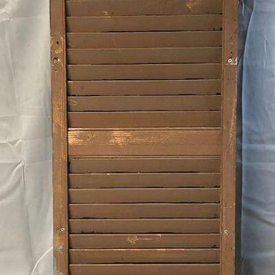 Re-Purposed Shutter into Shelves LOCAL PICKUP ONLY