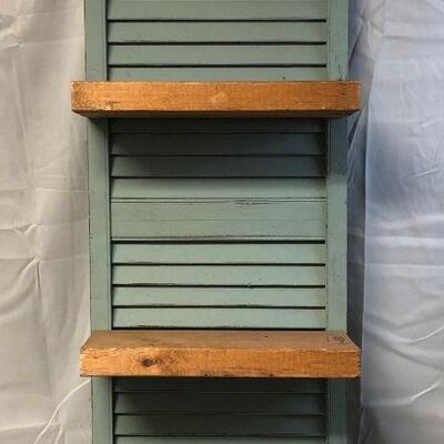 Re-Purposed Shutter into Shelves LOCAL PICKUP ONLY