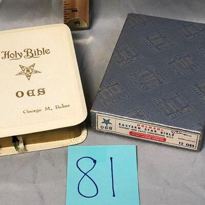 Small OES Bible Eastern Star History and Facts