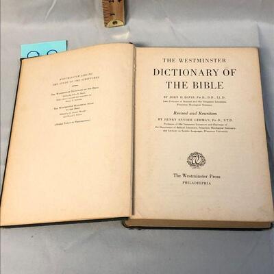 1944 5th Ed Westminister Dictionary of the Bible