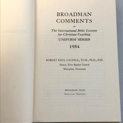 Broadman Comments and Consolation Religious Books