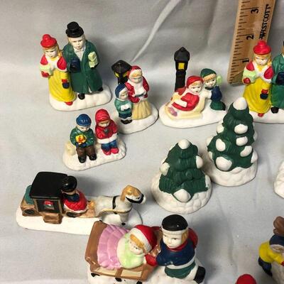 Ceramic Christmas Village Accessories