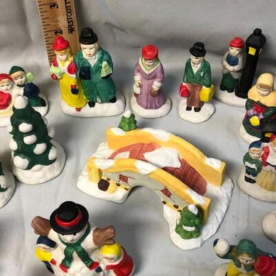 Ceramic Christmas Village Accessories