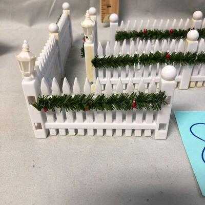 White Picket Fence for Christmas Village