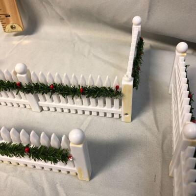 White Picket Fence for Christmas Village