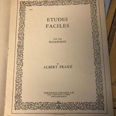 3 Pianoforte Sheet Music Books