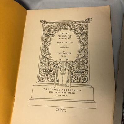 3 Pianoforte Sheet Music Books