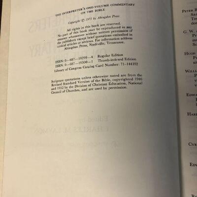 1971 Interpreter's One Volume Commentary on the Bible