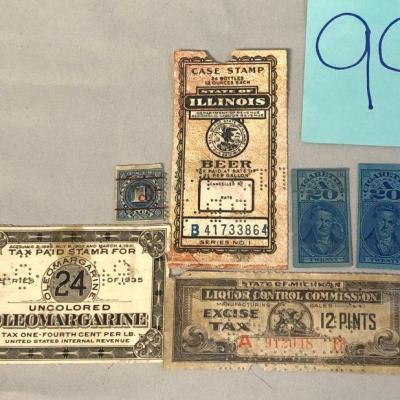 Vintage Tax Stamps