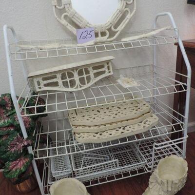 WIRE SHELVING AND VINTAGE DECOR