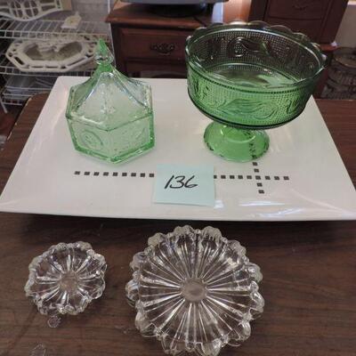 GREEN DEPRESSION GLASS
