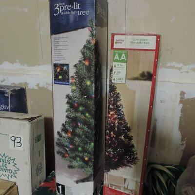 TWO PRELIT TREES