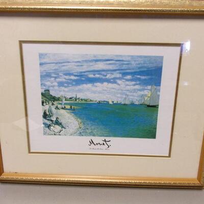 Lot 96 - Claude Monet The Beach At Sainte Adresse Wall Picture