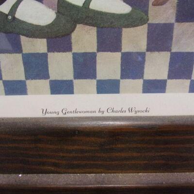 Lot 143 - Art Prints - Young Gentlewoman By Charles Wysocki