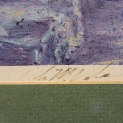Lot 145 - Artist Signed & Numbered Puffins Bird Picture 