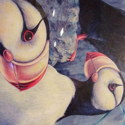 Lot 145 - Artist Signed & Numbered Puffins Bird Picture 