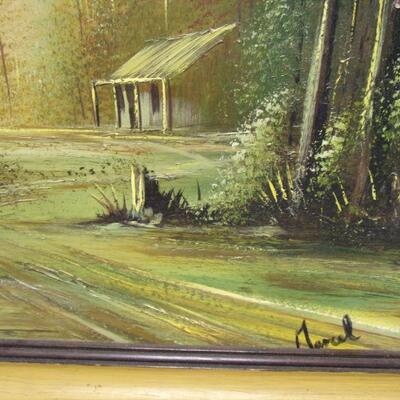 Lot 155 - Cabin In The Woods Wall Art