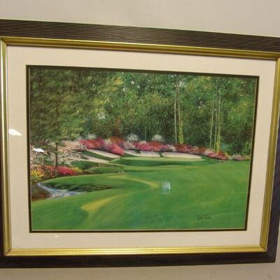 Lot 159 - Artist Signed 7 Numbered Golf Picture
