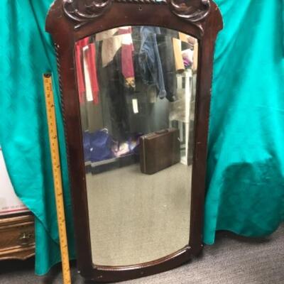 Salvage Vintage Mirror, old, heavy, probably from a dresser 25â€ x 48â€