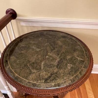 Round marble top table 