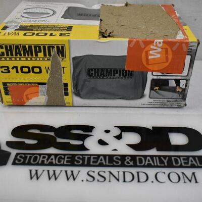Champion Weather-Resistant Storage Cover for Generators. Damaged packaging - New