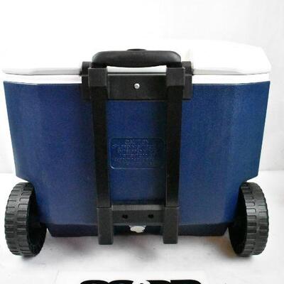 Coleman 50qt Xtreme 5-day Heavy Duty Cooler with Wheels. Dark Blue - New
