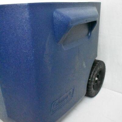 Coleman 50qt Xtreme 5-day Heavy Duty Cooler with Wheels. Dark Blue - New