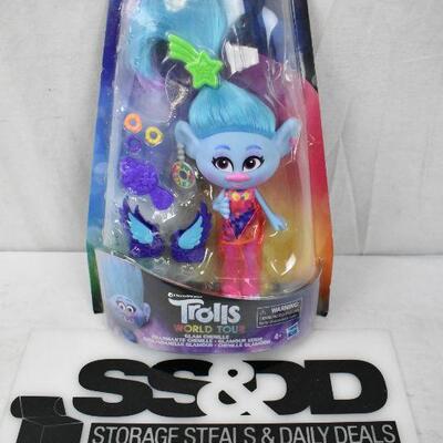 DreamWorks Trolls Glam Chenille Fashion Doll with Dress & Shoes - New