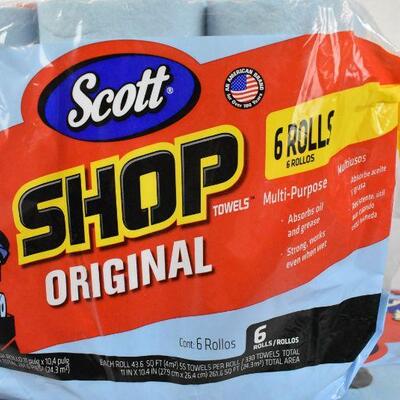 3x Scott Professional Multi-Purpose Shop Towels, 18 Total Rolls - New